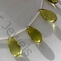 Lemon Quartz  Flat Pear Plain