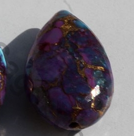 Turquoise Half Drilled Gemstone