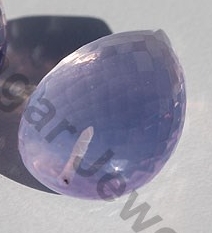 Lavender Quartz Half Drilled Gemstones