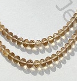 Champagne Citrine  Faceted Rondelle