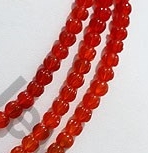 Carnelian Gemstone Carved Beads