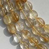 Golden Rutilated Quartz Oval Faceted
