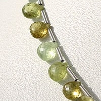 Grossular Garnet  Heart Briolette