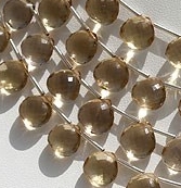 Champagne Citrine  Heart Briolette