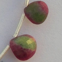 Ruby Zoisite  Heart Briolette