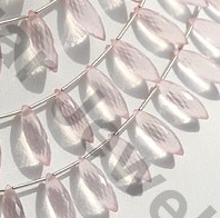 Rose Quartz Gemstone  Dew Drops