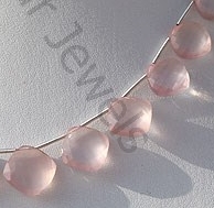 Rose Quartz Gemstone Cushion Beads