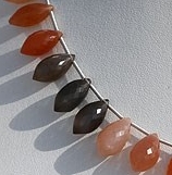 Peach Moonstone Chandelier Briolette