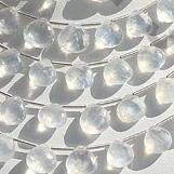 Rainbow Moonstone  Heart Briolette
