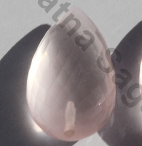 Rose Quartz Half Drilled Gemstones