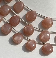 Pink Moonstone Heart Briolette