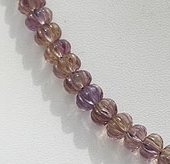 Ametrine gemstone carved beads