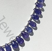 Tanzanite Flat Pear Plain