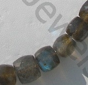 Labradorite Blue Power Faceted Cube