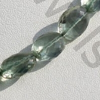 Green Amethyst Gemstone Oval Faceted