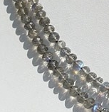 Labradorite Blue Fire Faceted Rondelle