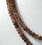 16 inch strand Andalusite Gemstone  Faceted Rondelle