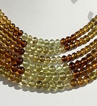 Grossular Garnet Plain Rondelle