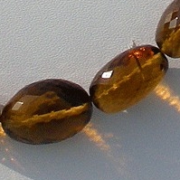 Cognac Quartz  Faceted Nuggets
