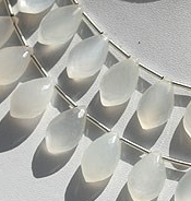 White Moonstone Dolphin Briolette