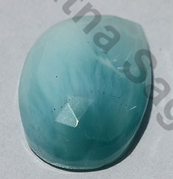 Larimar Gemstone Rose Cut Cabochon
