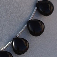aaa Black Spinel  Heart Plain