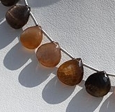 Golden Moonstone Heart Briolette