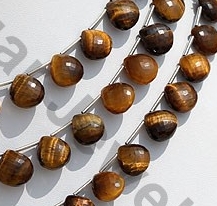 Tiger Eye  Heart Briolette