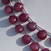 Pink Sapphire Gemstone Heart Briolette