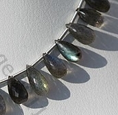 Labradorite Gemstone Tear Drops Briolette