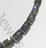 Labradorite Blue Fire Faceted Rectangle