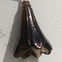 Smoky Quartz Tulip Flower Beads