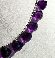 Amethyst Gemstone Faceted Chestnut
