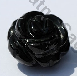 Black Tourmaline Half Drilled Gemstones
