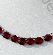 Rhodolite Garnet Heart Briolette