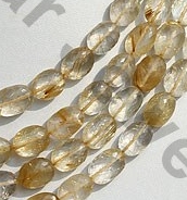 Golden Rutilated Quartz Oval Faceted