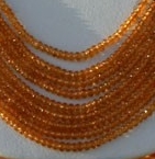 Mandairn garnet faceted Rondelles