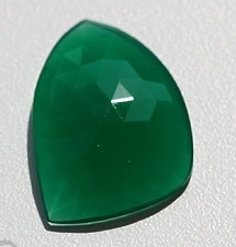 Green Onyx Rose Cut Slice