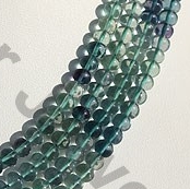 Fluorite Gemstone Plain Rondelle