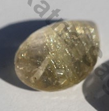 Golden Rutilated Quartz Half Drilled Gemstones