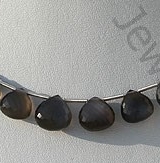 Black Moonstone Heart Briolette