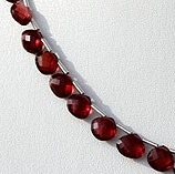 Rhodolite Garnet Heart Briolette