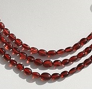 Garnet Gemstone Oval Plian