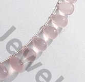Rose Quartz Tear Drop Briolette