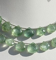 Green Kyanite Heart Briolette