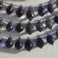 wholesale Iolite Gemstone Beads  Chandelier Briolette