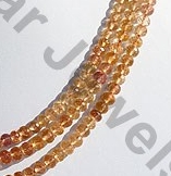 Imperial Topaz  Faceted Rondelles