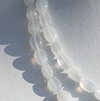 White Moonstone Oval Faceted