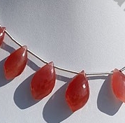 Rhodochrosite Dolphin Briolette