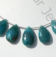 Chrysocolla Flat Pear Briolette